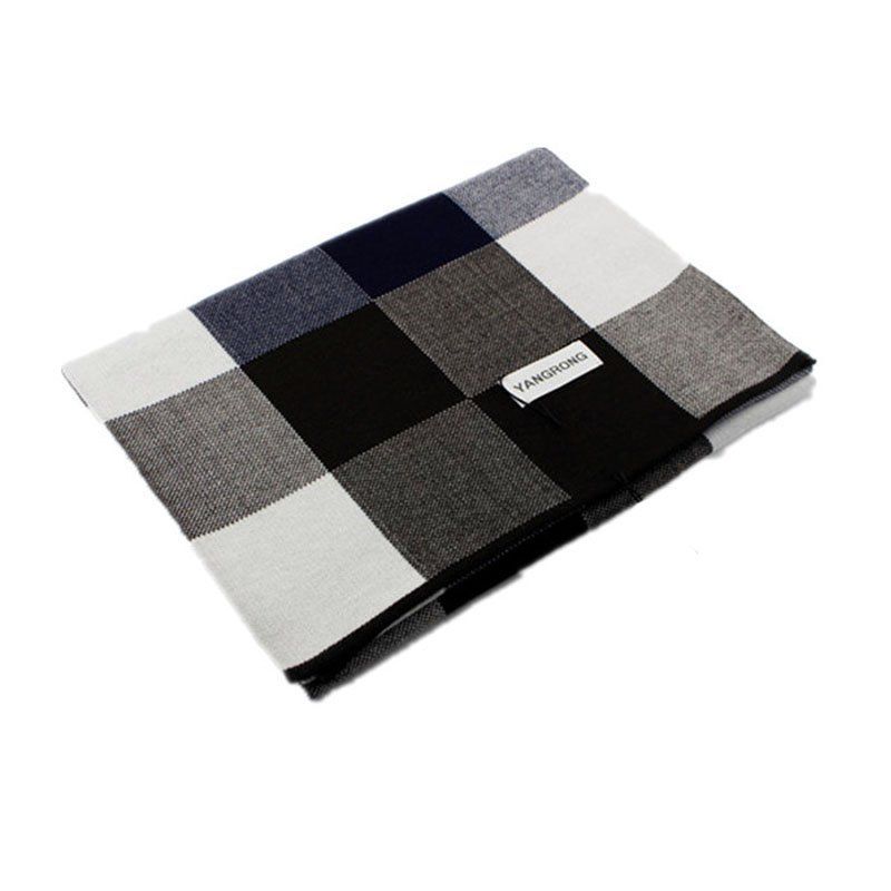

Men's Cashmere British Wind Warm Thickened Scarf, Cadetblue