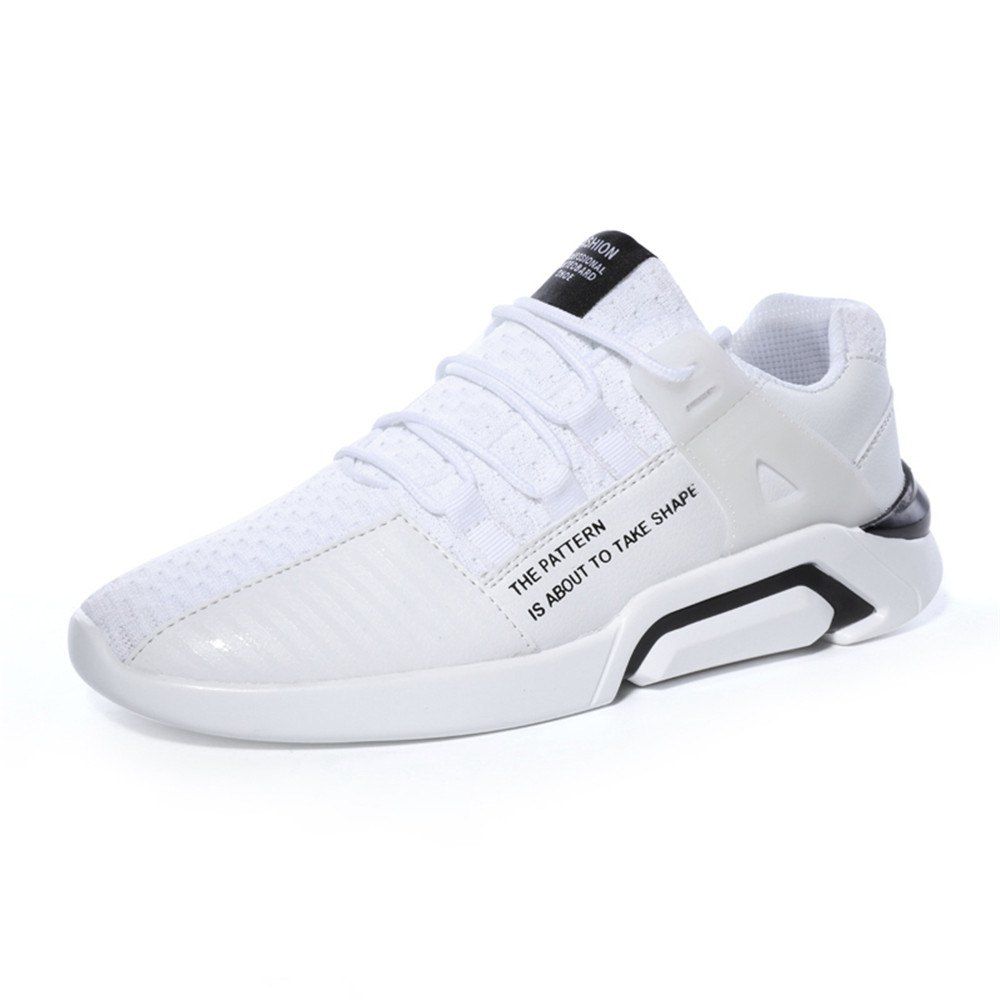 

Autumn Winter Trend Flying Line Leisure Sports Shoes, White