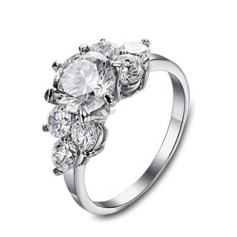 

Platinum Diamond Engagement Ring, White