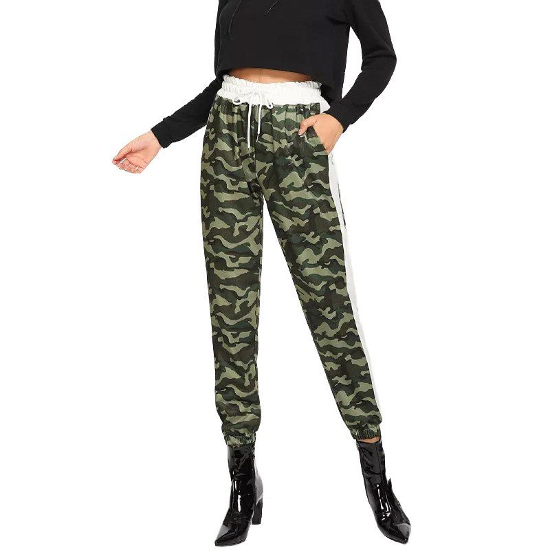 2018 Summer Women Camouflage Denim Shorts Fashion Army