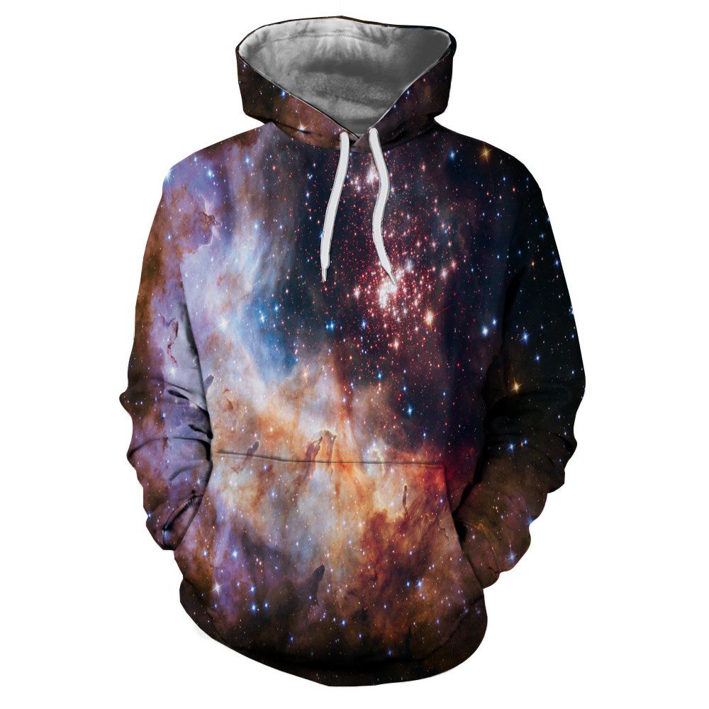 

Fashion New 3D Printed Long-Sleeved Hooded Sweater, Multi