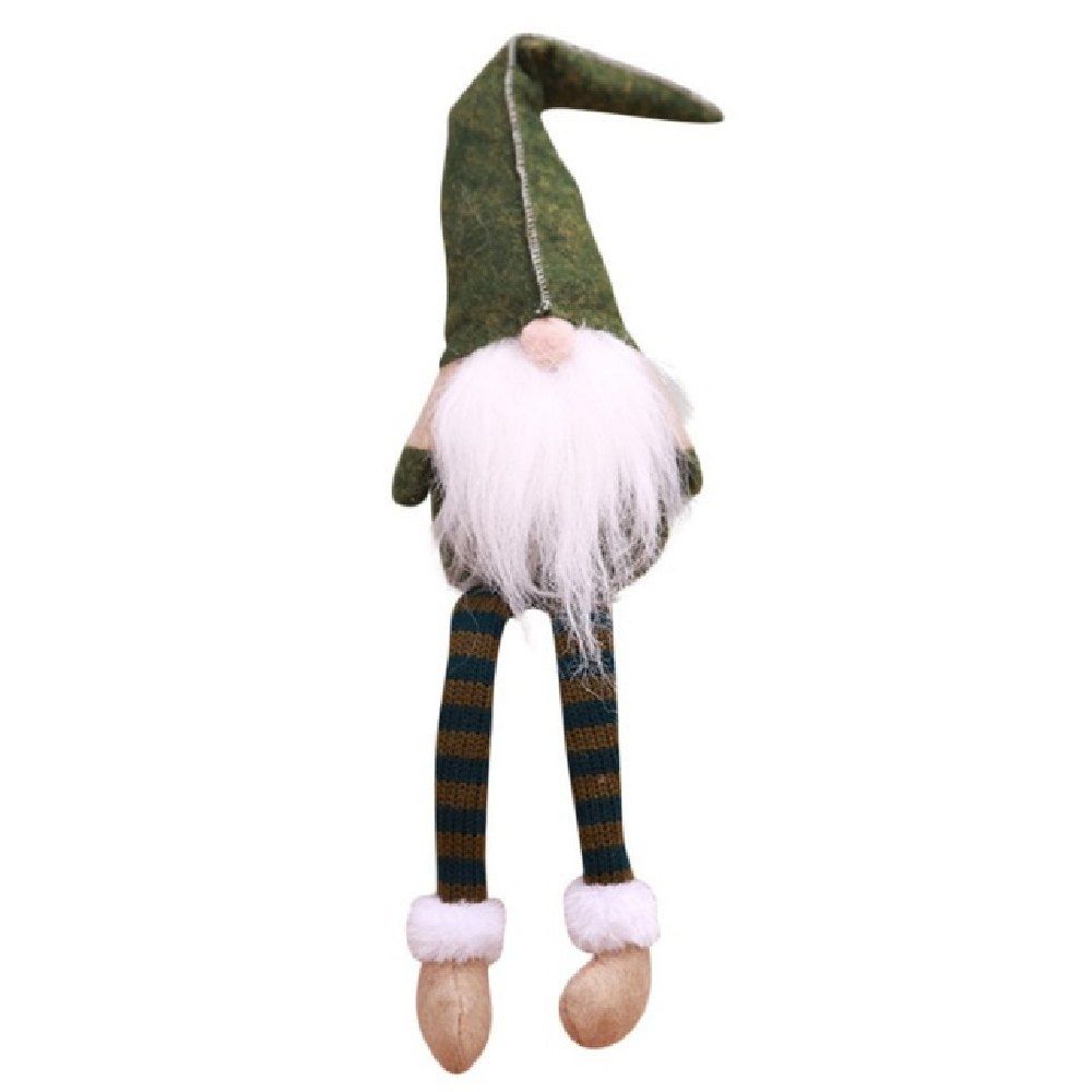 

YEDUO Christmas Decoration Cute Sitting Long-legged Elf, Light sea green