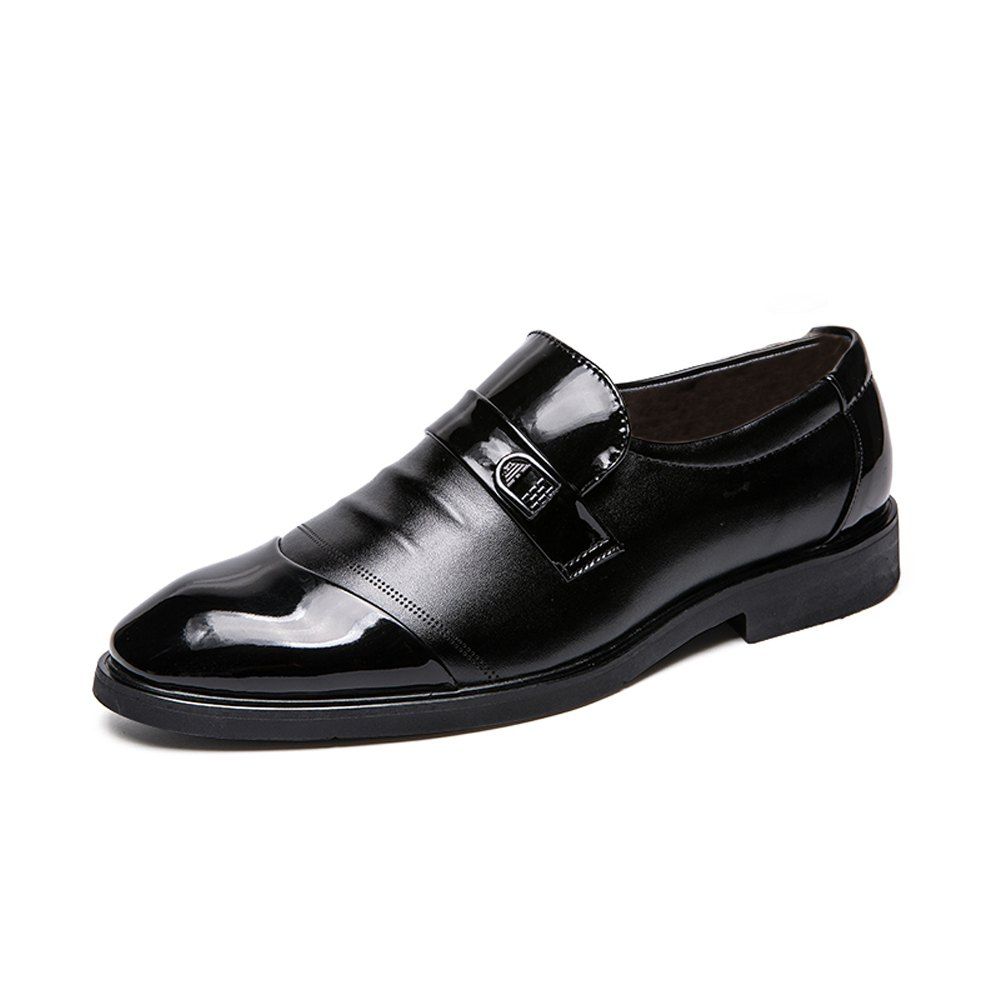 

Men Brief Solid Causal Business Leather shoes, Black