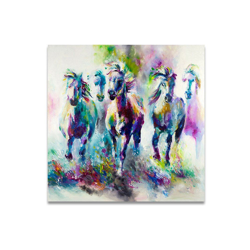 

Watercolor Animal Living Room Decoration Oil Painting, Multi
