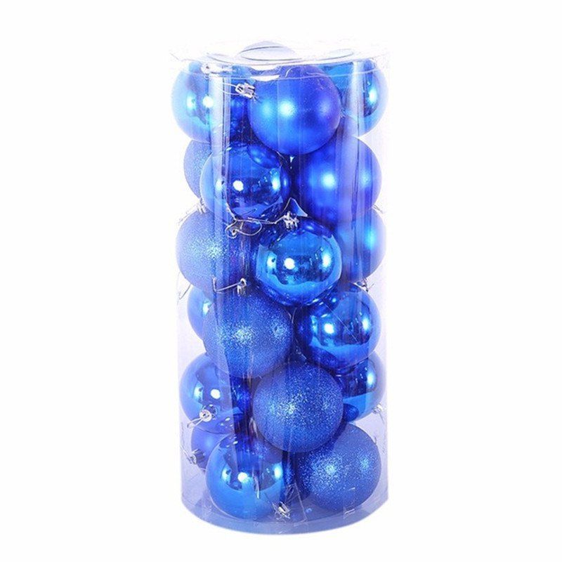 

3CM Christmas Ball Party Tree Hanging Home Decoration 24 Pcs, Ocean blue