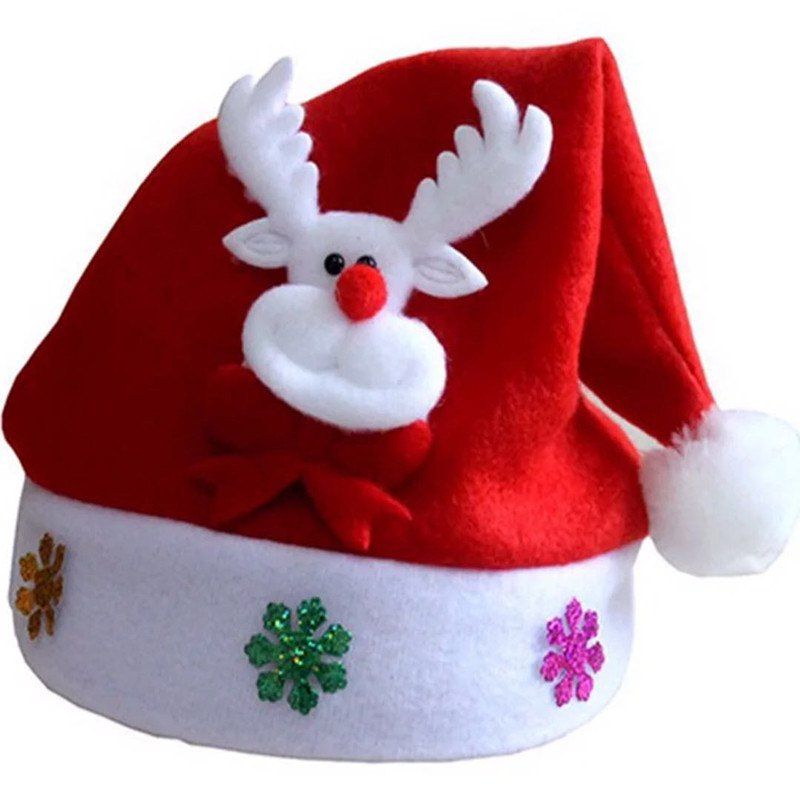 

Christmas Children's Saint Applique Hat, Ruby red;red