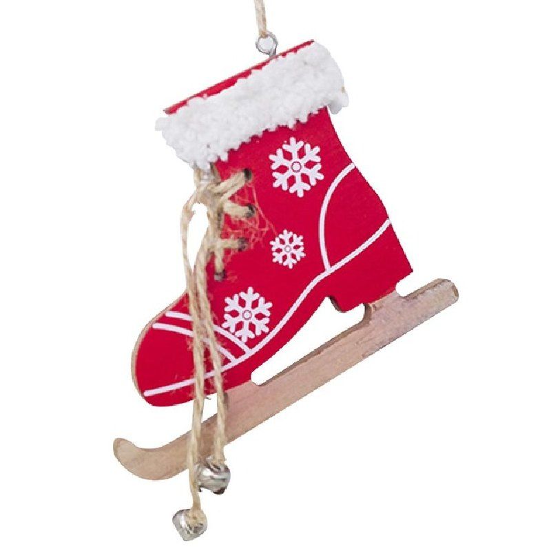 

YEDUO Christmas Tree Innovative Skates Ski Shoes Pendant, Rose red