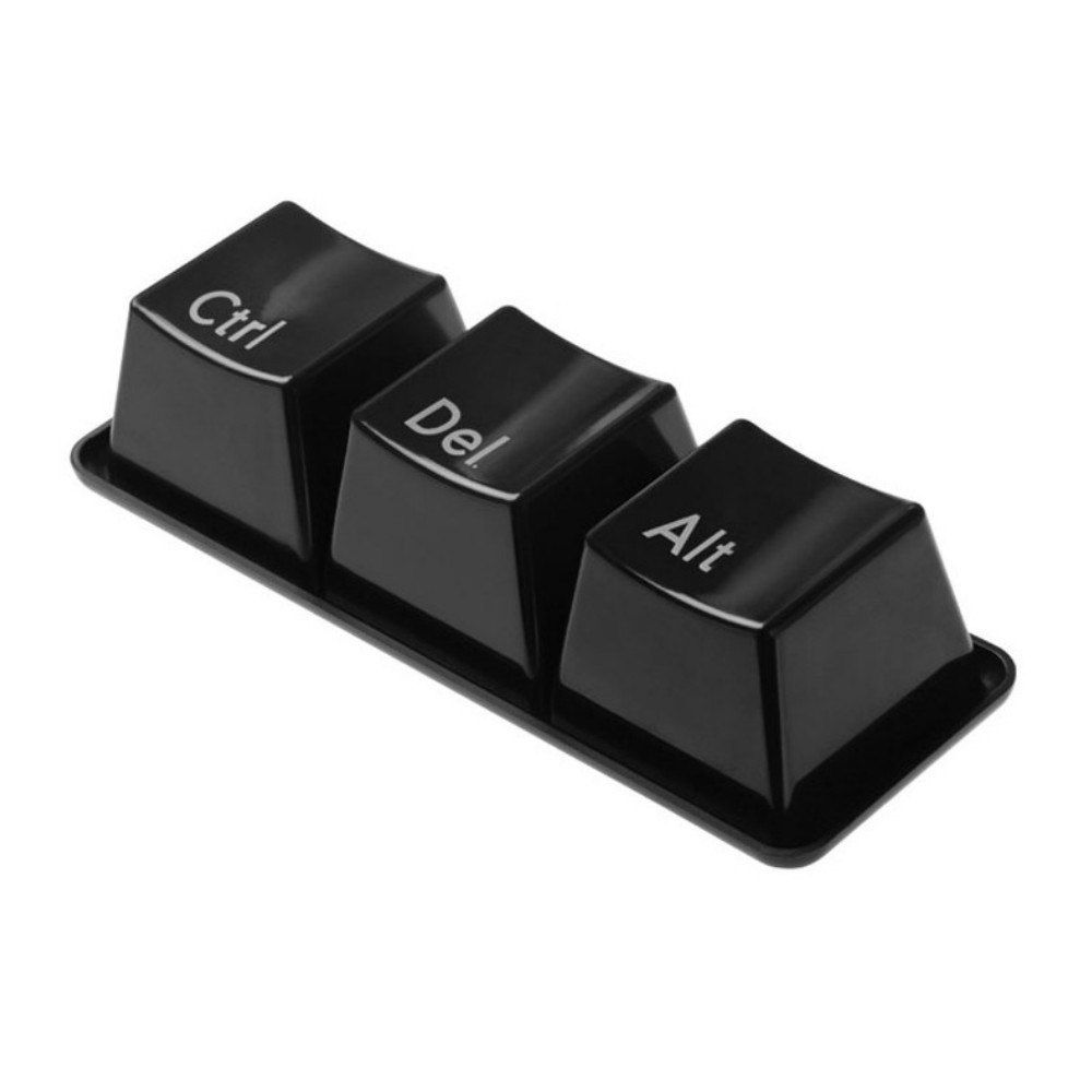 

3Pcs/Set Keyboard Button Coffee Key Cups Home Decorative Creative Gift, Black