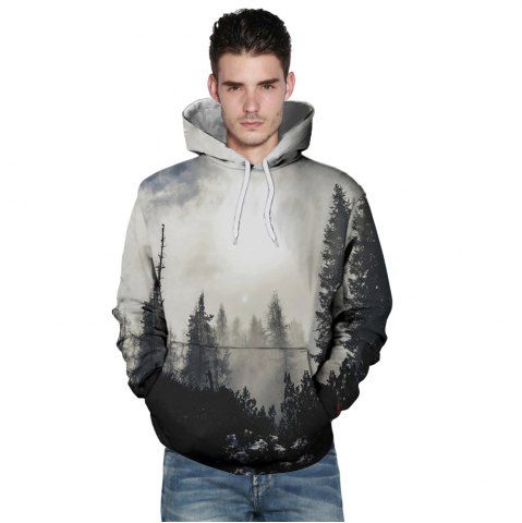 

Fashion 3D Printed Deep Forest Figure Long Sleeve Sweater, Multi