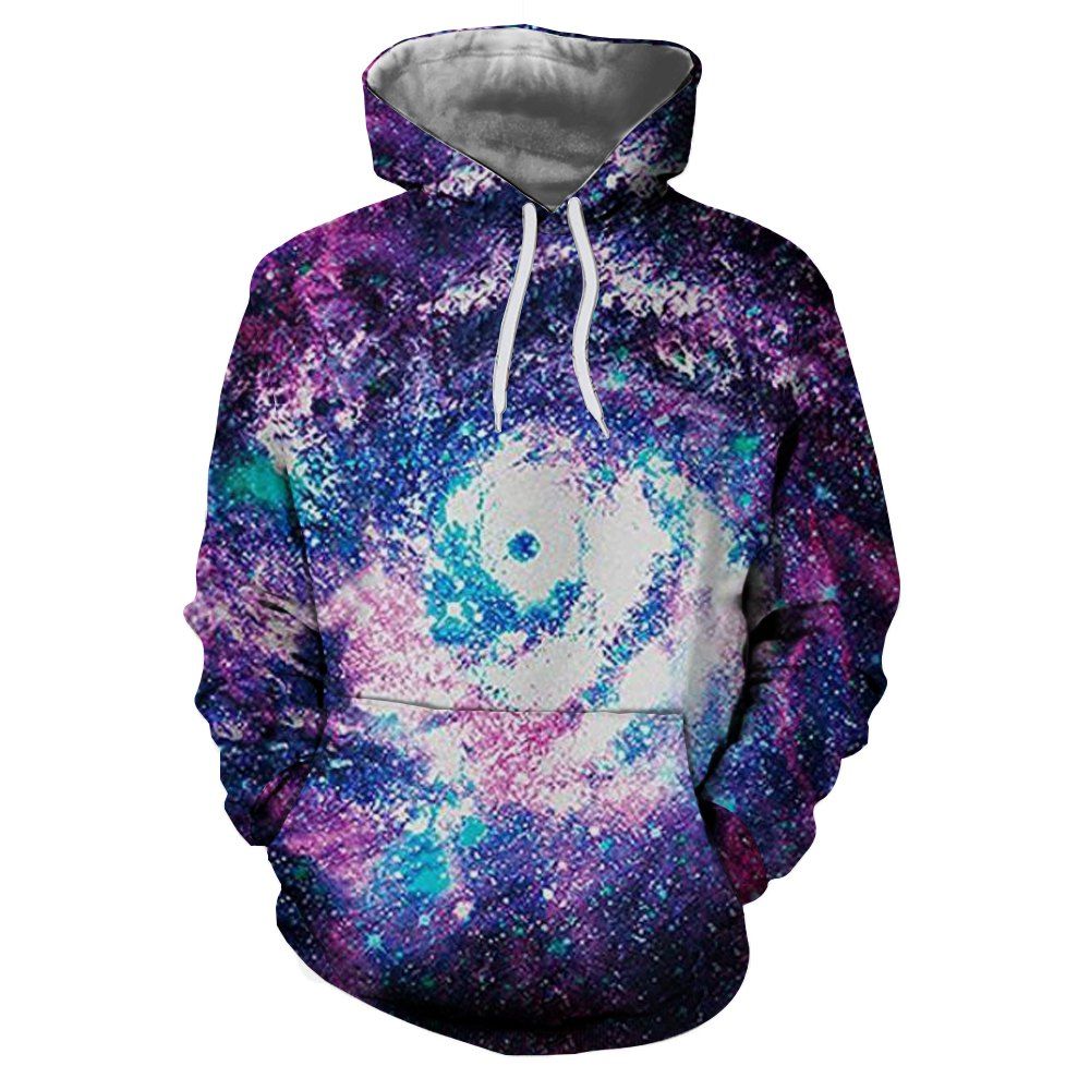 

Stylish 3D Printed Colorful Long Sleeve Sweater, Multi