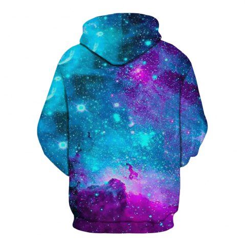 

Fashion 3D Digital Printing Starry Sky Long Sleeve Sweater, Multi