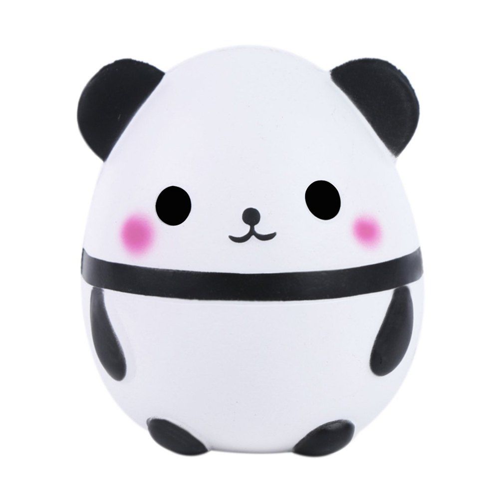 

Slow Panda Egg Rising Stress Relief Decompression Soft Toys for Kids Adult, Black;white