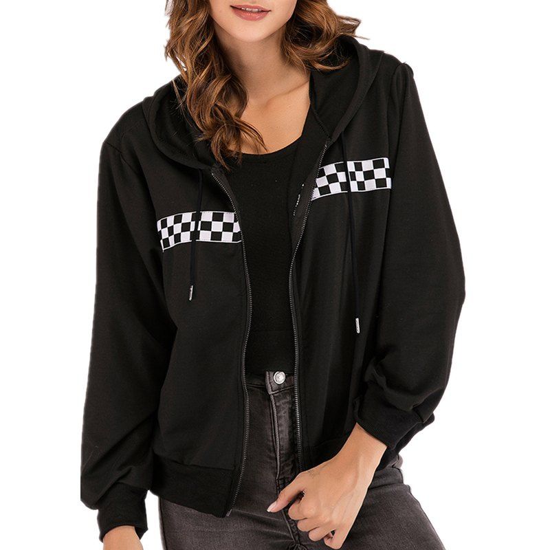 

Leisure Long Sleeve Hooded Lattices, Black