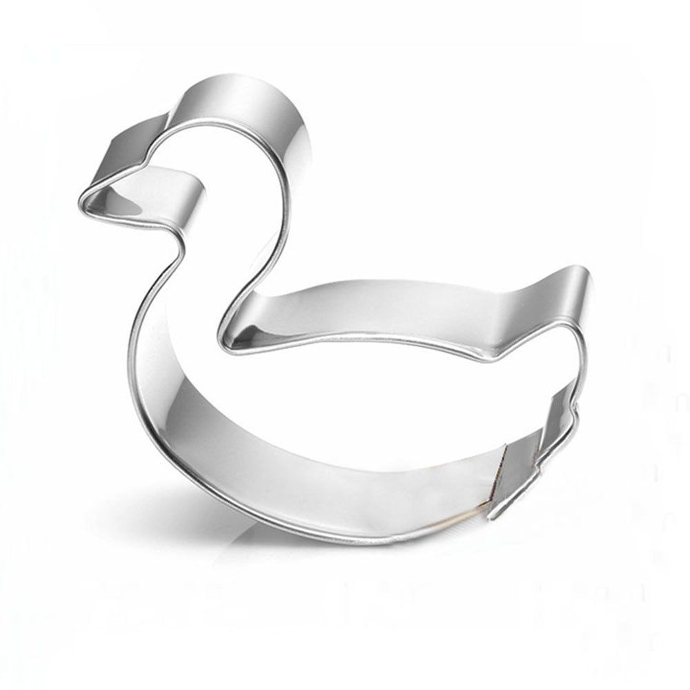 

Swan Duck Cookie Cutter Stainless Steel Biscuit Cake Mold Fondant Kitchen Tools, Silver