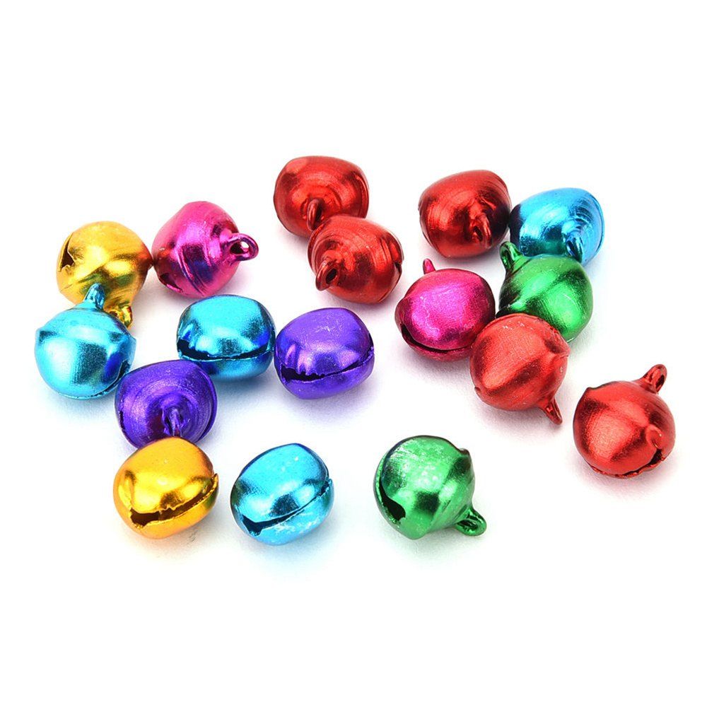 

Christmas Bell Ornament 8MM Pendant 50PCS Pack, Multi
