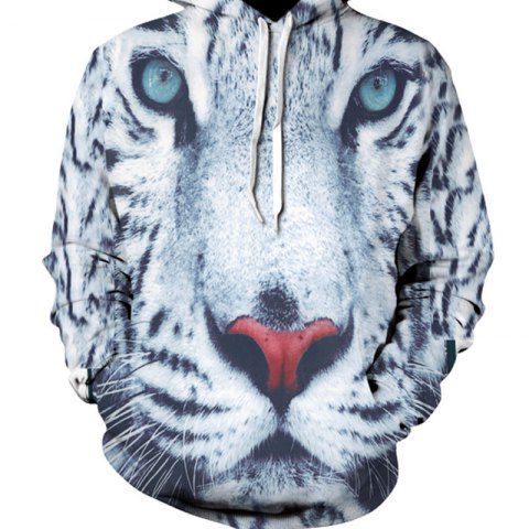 

3D Rock Print Men's Sweater Coat Lion Casual Graphic T-shirt Hoodies, Multi