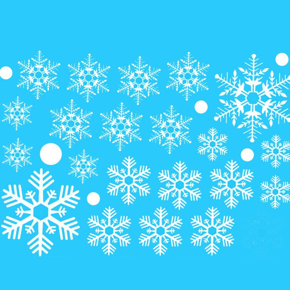 

Christmas Snowflake Window Wall Sticker Kids Room Decorations, #001