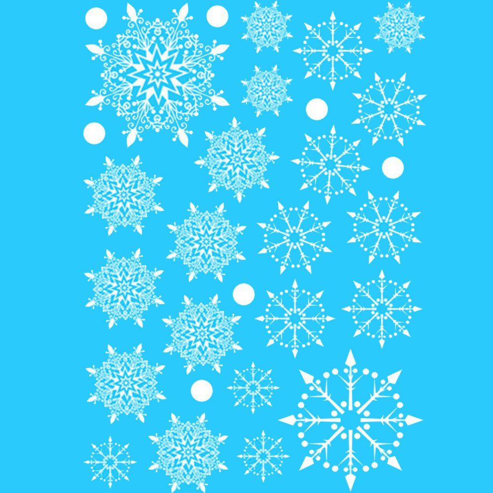 

Christmas Snowflake Window Wall Sticker Kids Room Decorations, #003