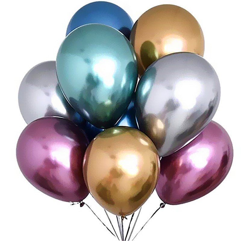 

50PCS Metallic Balloon for Birthday Party and Wedding Decorations for Christmas, Multi