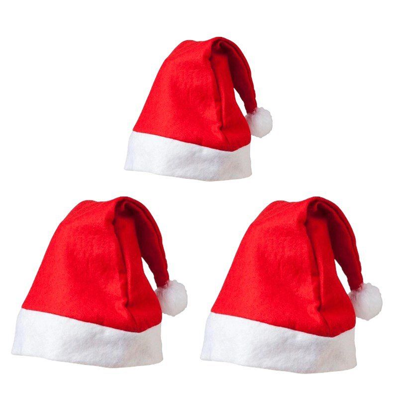 

Non-Woven Adult Children'S Christmas Hat Christmas Gifts 3PCS, Multi