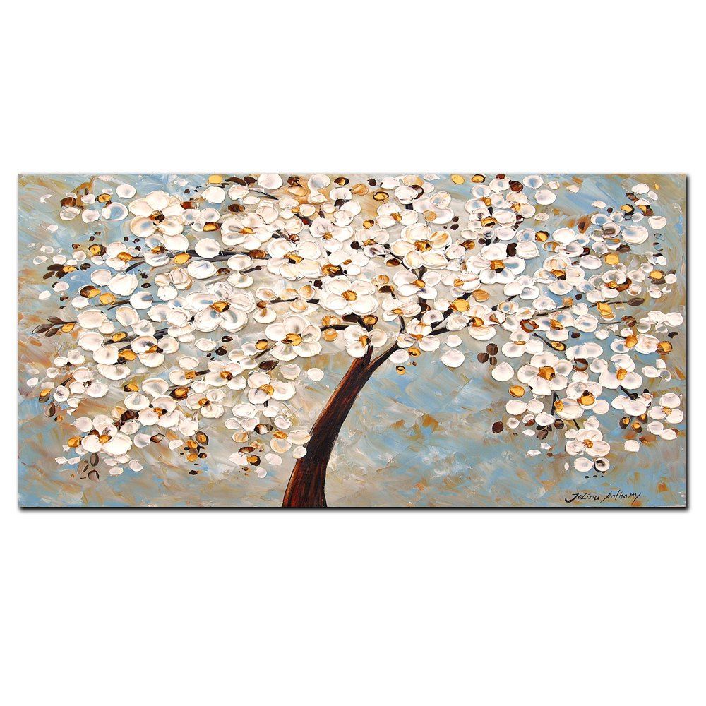 

YISHIYUAN 1 Pcs HD Inkjet Paints Abstract Rich Tree Decorative Painting, Multi
