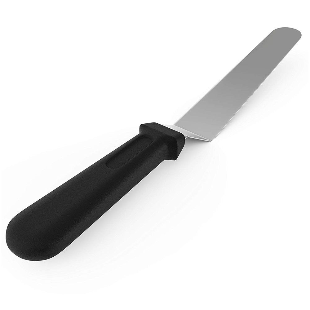 

Angled Cake Icing Spatula Baking Stainless Steel Baking Tool 6 Inch, Silver