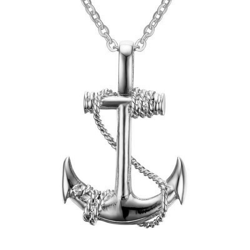 

Men's Leisure Retro Style Personality Fashion Pendant Alloy Necklace, Silver