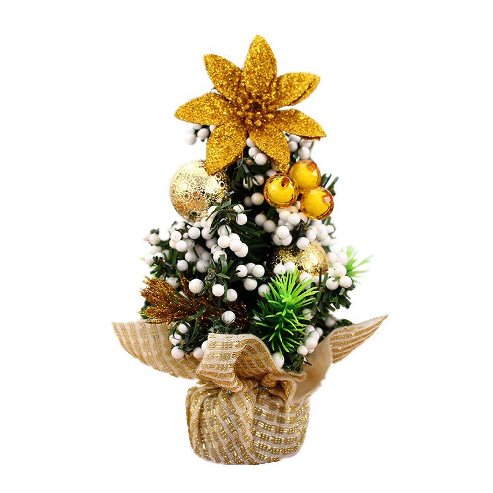 

Mini Tabletop Christmas Tree Multicolored the best, Gold