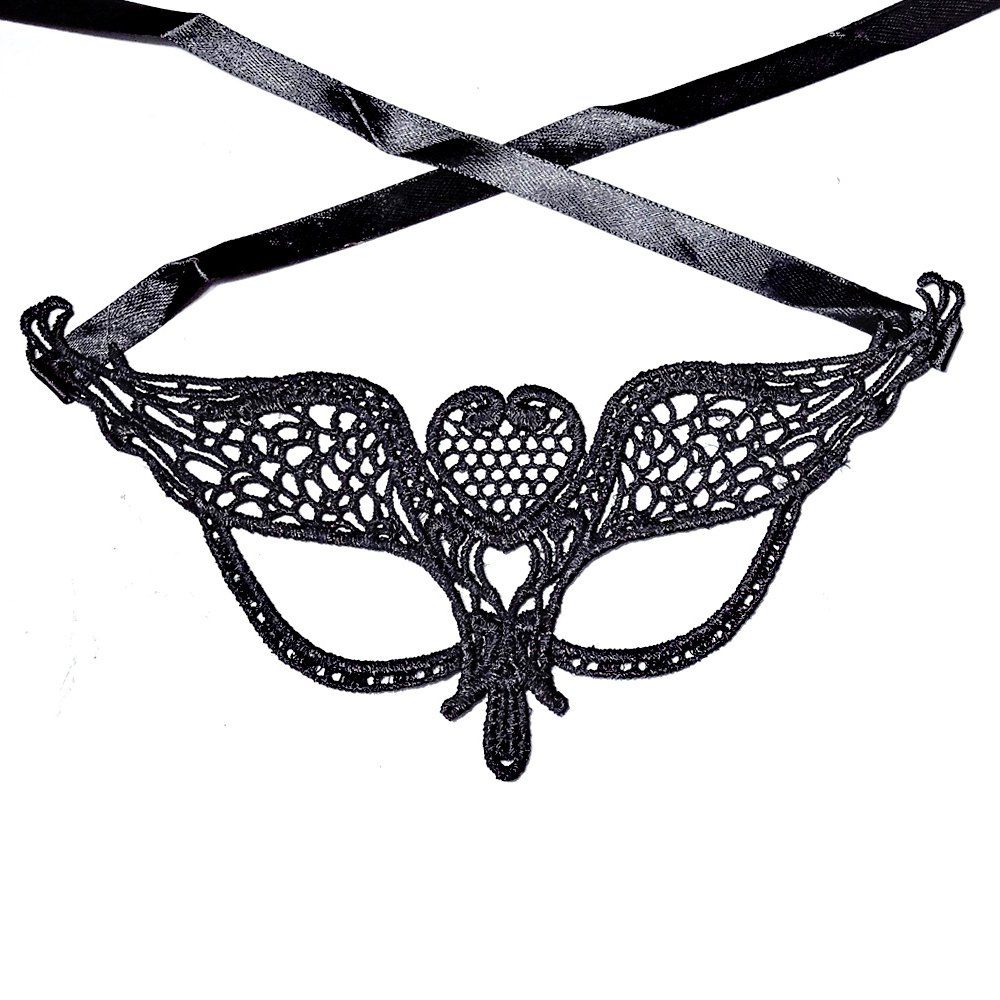 

Sexy Women Black Lace Masquerade Mask Halloween Cosplay Carnaval Party Prop 0021, Night;black