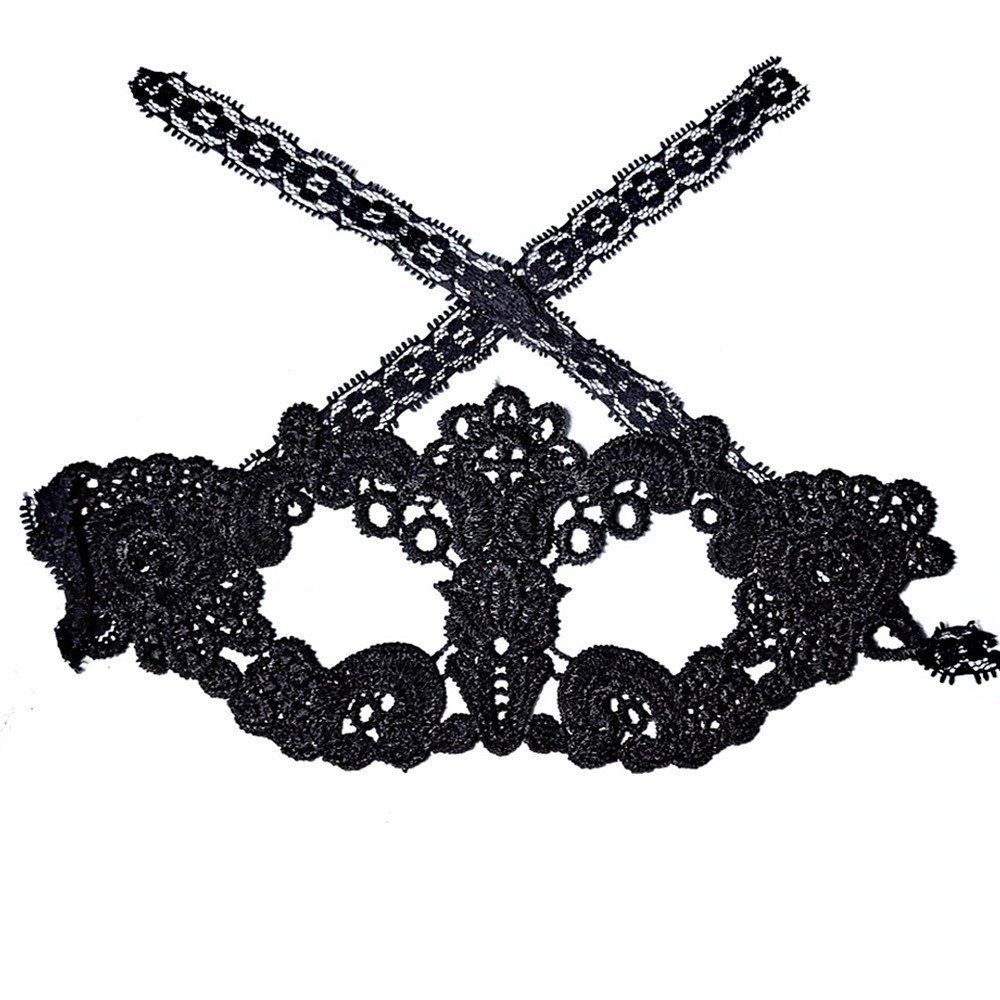 

Sexy Women Black Lace Masquerade Mask Halloween Cosplay Carnaval Party Prop 0022, Night;black