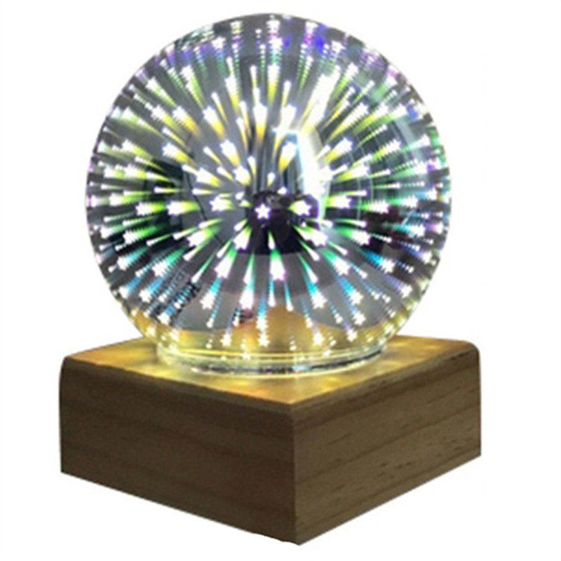 

Magic Crystal Ball Lamp Optical Illusions Decorative Night Light for Bedside, Multi