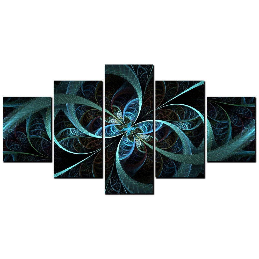 

YISHIYUAN 5 Pcs HD Inkjet Paints Abstract Solid Geometry Decorative Painting, Multi