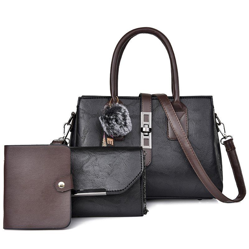 

Women Fashion Casual Boston Handbags Women Evening Clutch Messenger Bag, Black