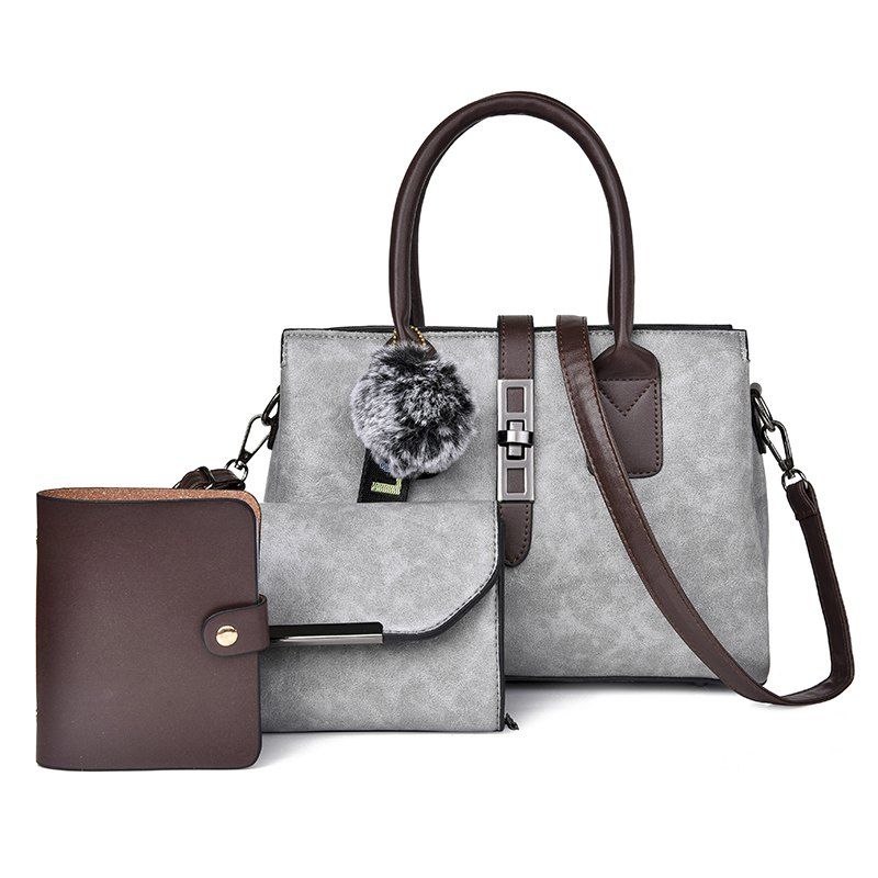 

Women Fashion Casual Boston Handbags Women Evening Clutch Messenger Bag, Gray