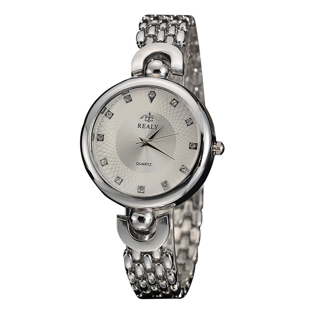 

REALYLadies Elegant Fashion Watches Beautifully Scales Decorative Watches, White