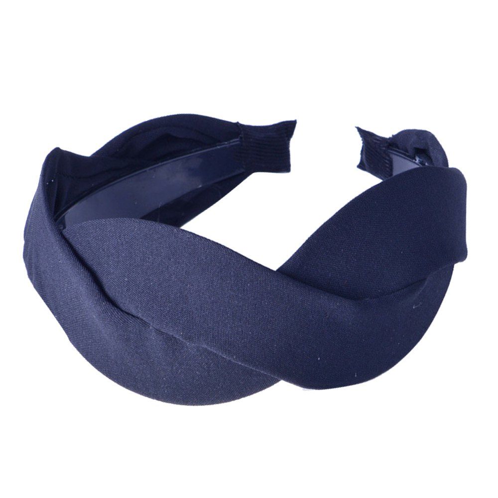 

Fashion Wide Striped Hair band, Black