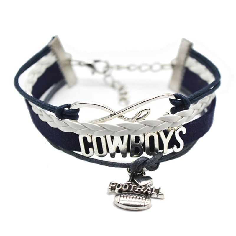 

Men's Leisure Wind Fashion Letter and Pendant Woven Bracelet, Blue