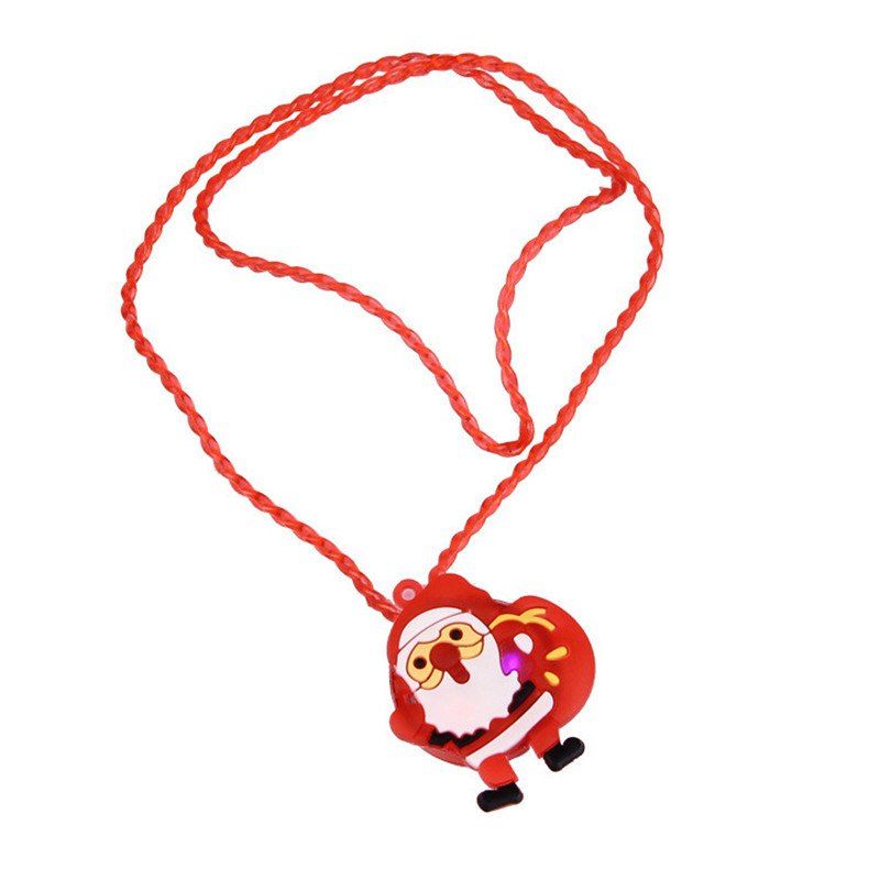 

LED Light Up Necklace Kids Adults Party Favors Xmas Toy, Red