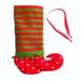 Point Stripe Christmas Stocking Candy Pouch Wine Bottle -  
