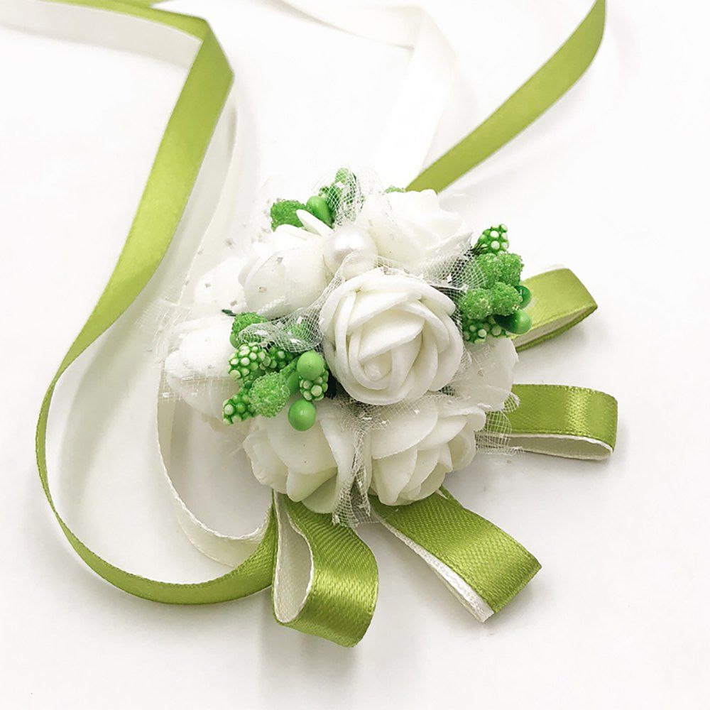 2018 Wrist Corsage Bracelet Bridesmaid Hand Flower Wedding Party Wrist Corsage Bracelet Bridesmaid Hand Flower Wedding Party