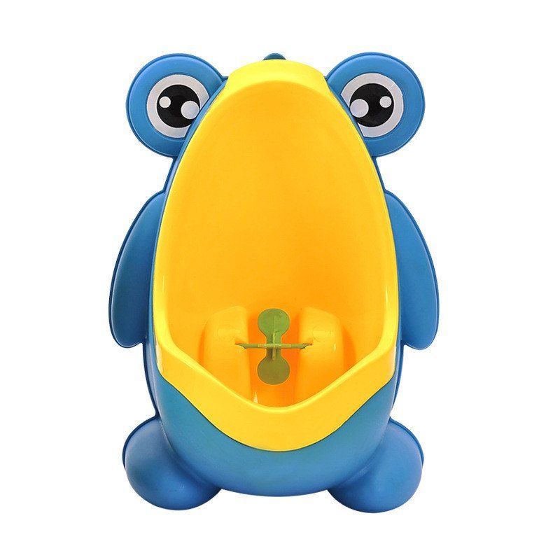 

Cute Cartoon Frog Baby Standing Toilet, Blue;green