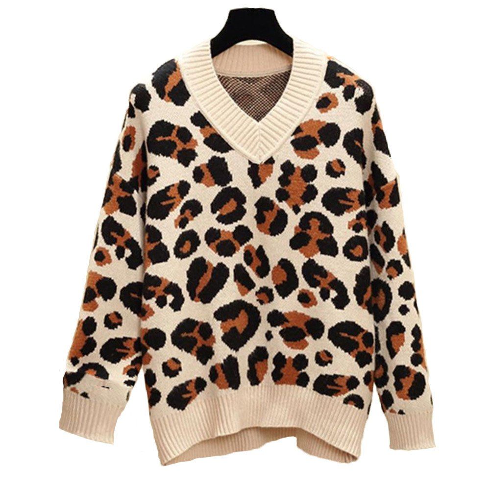 

Women's Plus Size Round Collar Long Sleeve Casual Sweater, Light khaki;khaki