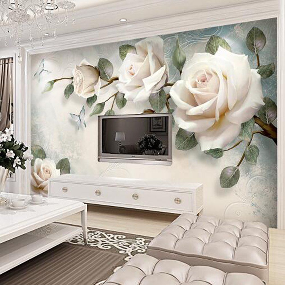 2018 Champagne Rose Wallpaper Wall Stickers Mural Tv Bedroom Champagne Rose Wallpaper Wall Stickers Mural Tv Bedroom