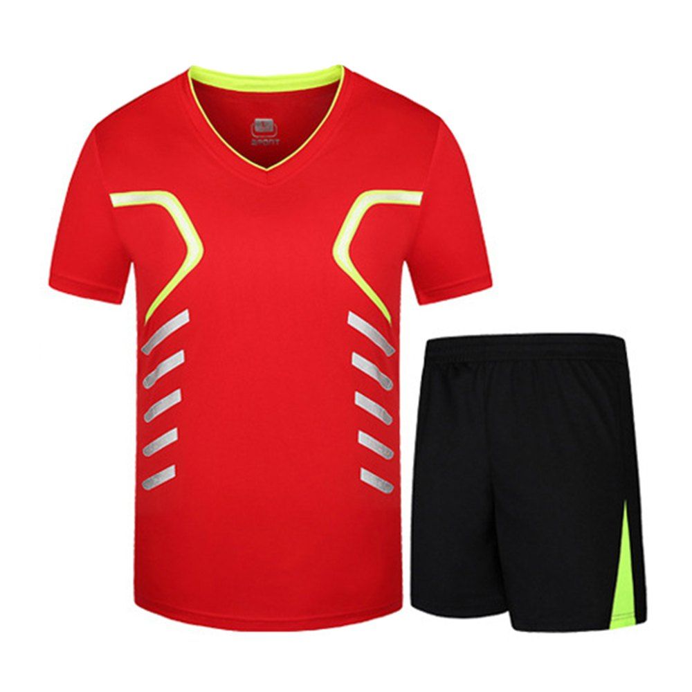 

Fast Dry Exercise Set Outdoor Running Sportswear Fat Up To 9XL, Red