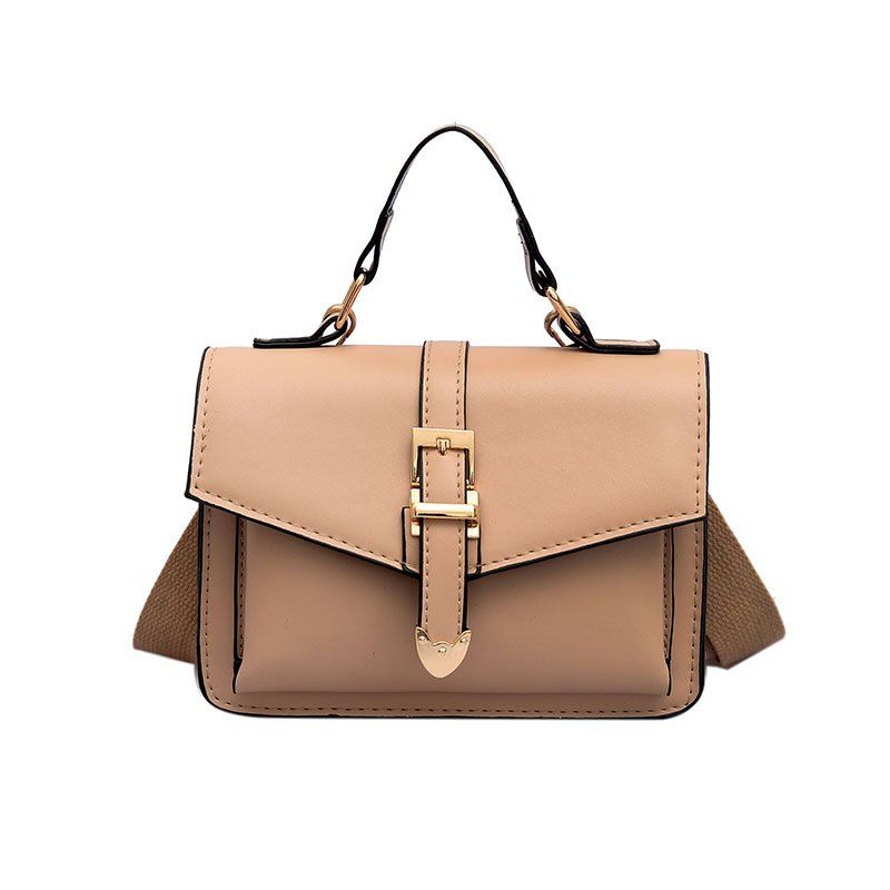 

Women's Crossbody Bag Solid Color PU All Match Simple Style Crossbody Bag, Light khaki