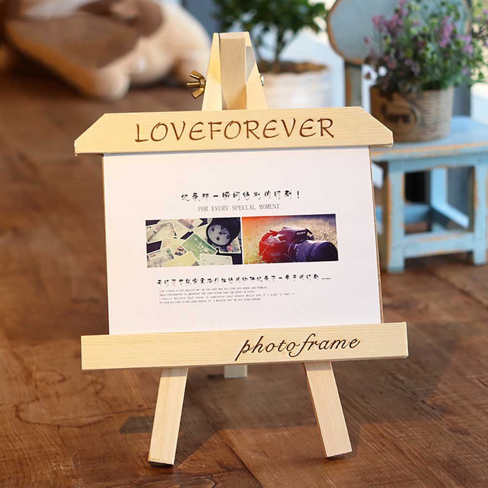 2018 Simple Creative Tripod Solid Wood Horizontal And Vertical Photo Simple Creative Tripod Solid Wood Horizontal And Vertical Photo Frame Decoration