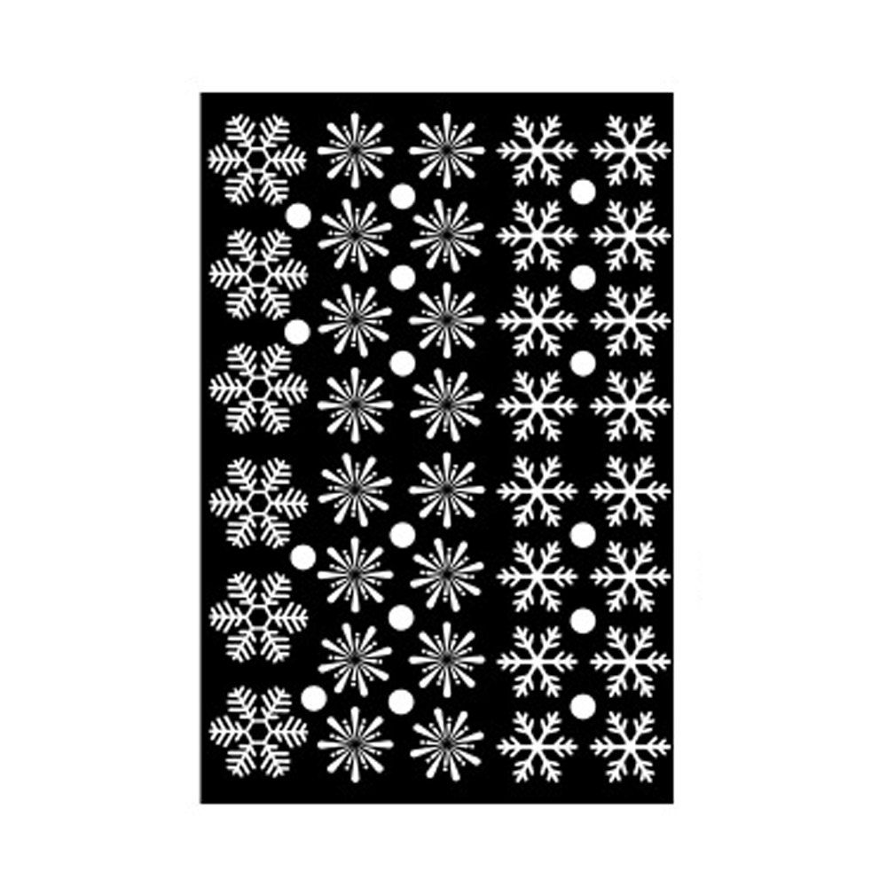 

Snowflake Stickers Old People Christmas Decorations Window Glass Stickers Door, #005