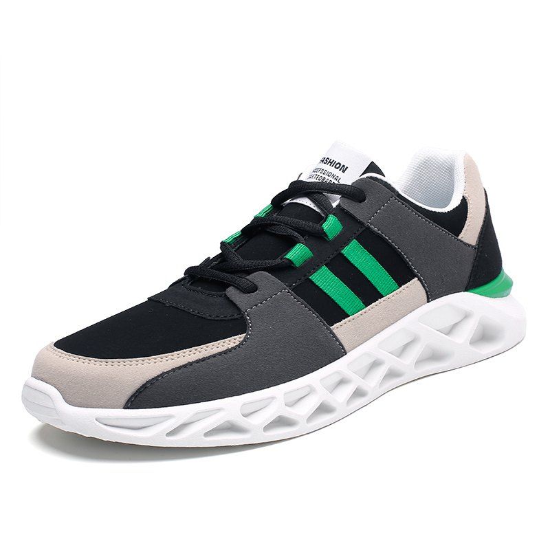 

Men Sports Shoes Fashion Running Shoes Lace Up Spring Autumn, Green