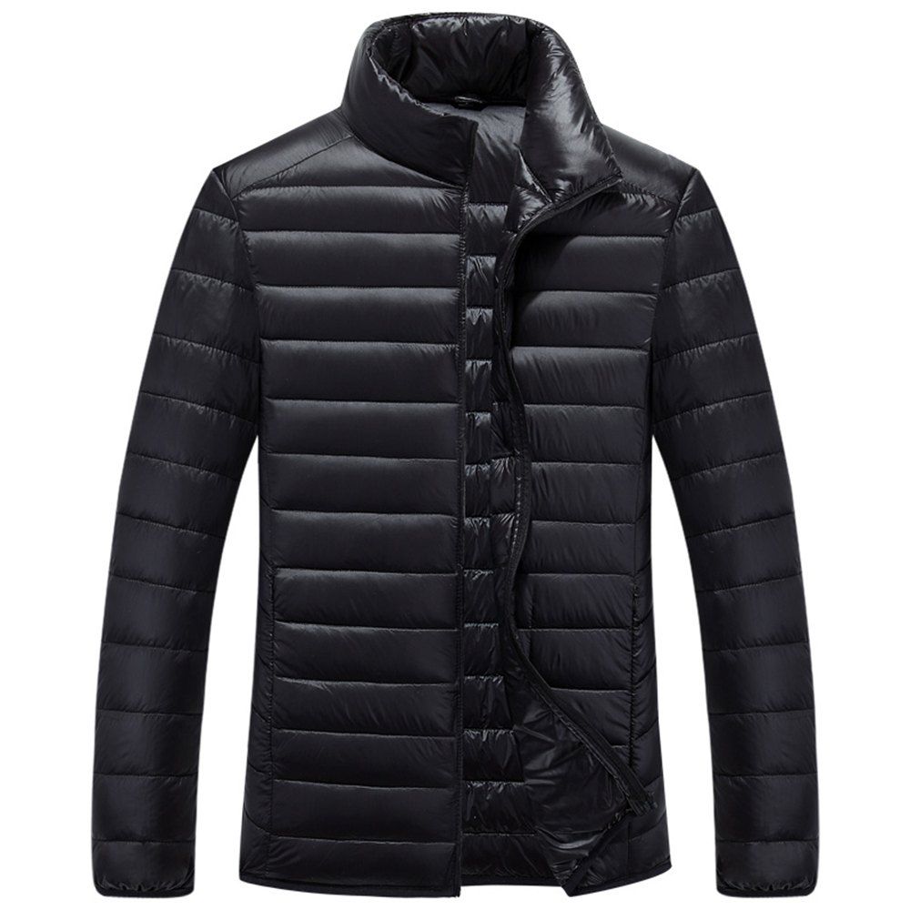 

Autumn and Winter Men'S Thin Short Down Jacket Jacket, Black