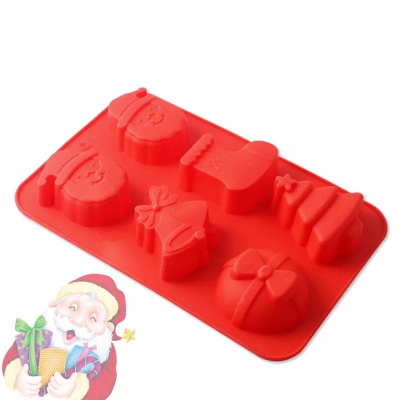 

Christmas Silicone Baking Mold SourceTon Christmas Tree Santa Claus Christmas, Red